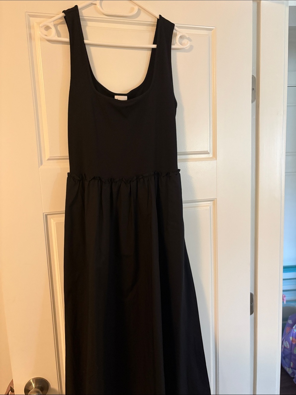 a new day Black Sleeveless Scoop Neck Maxi Dress